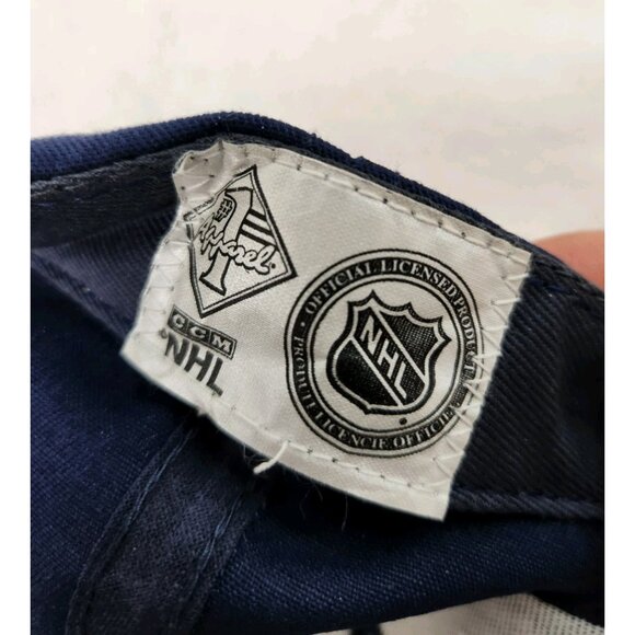 Vintage 90s CCM #1 Apparel Alanta Thrashers NHL Hockey Snapback Hat - Picture 9 of 9